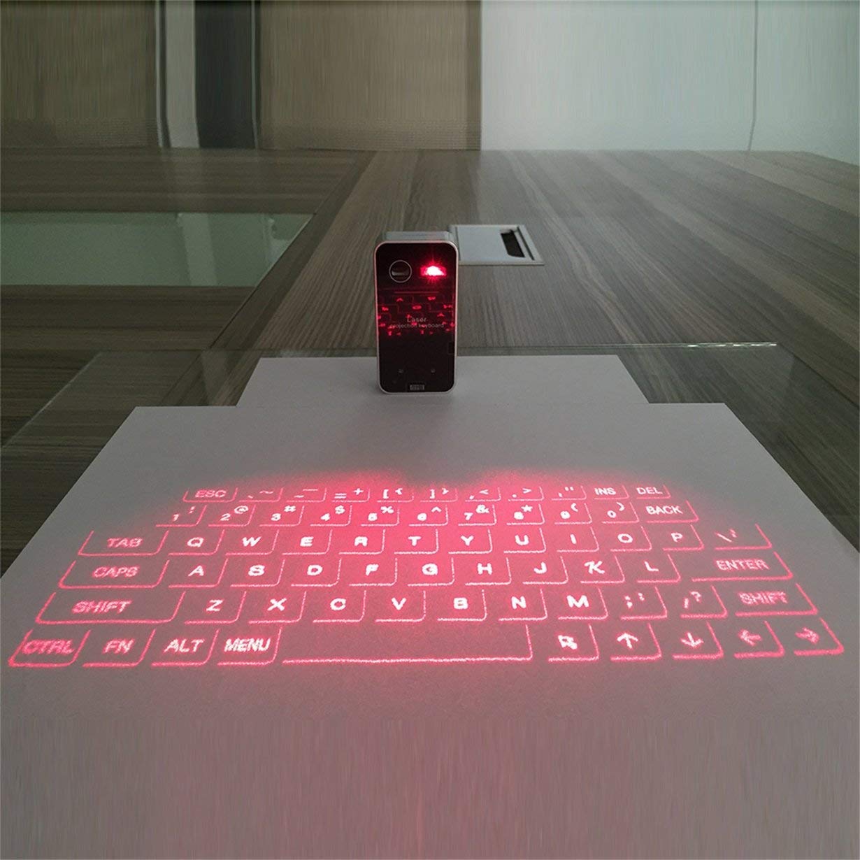 Mini Bluetooth kablosuz projeksiyon sanal lazer klavye